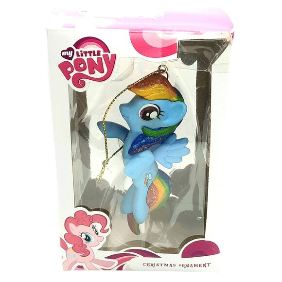 My Little Pony Christmas Ornament Rainbow Dash Figure by Kurt Adler 2015, 4” - Picture 1 of 7